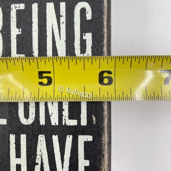 Sign Wall Art Inspirational Coffee Wine Strong Primitives by Kally &Melody Hogan - Picture 10 of 16